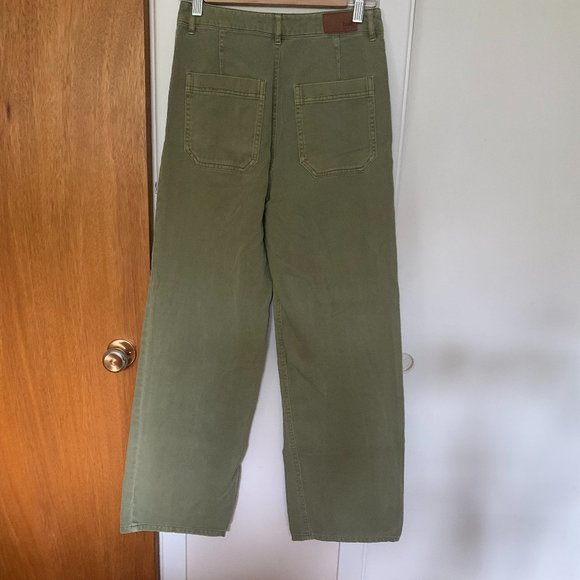 Straight leg cotton olive green jeans/pants - Picture 4 of 6
